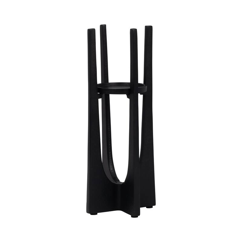 Sagebrook Home Modern Metal Solid Pillar Candle Holder