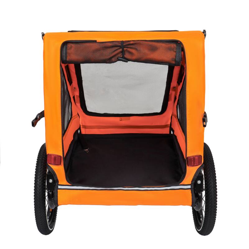 Pet Bike Trailer Dog Cart for Bicycle,Suitable for Small and Medium Pets, Easy Folding Cart Frame, Non-Slip Floor