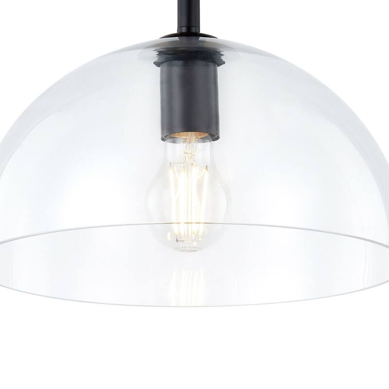 Greenly Semi-Flush Mount, Black