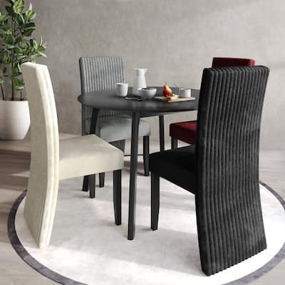 CraftPorch Corduroy Mid-Century Modern 5 Piece Dining Set