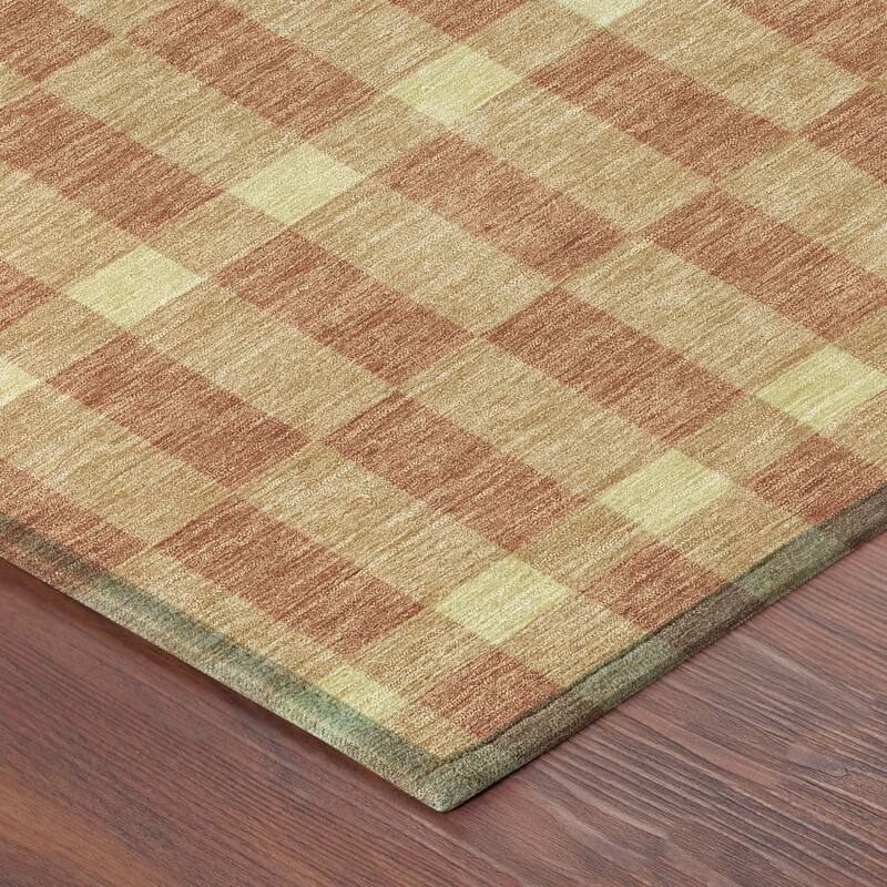 Machine Washable Indoor/ Outdoor Modern Augusta Chantille Rug