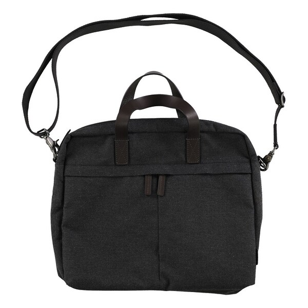 mens black leather work bag