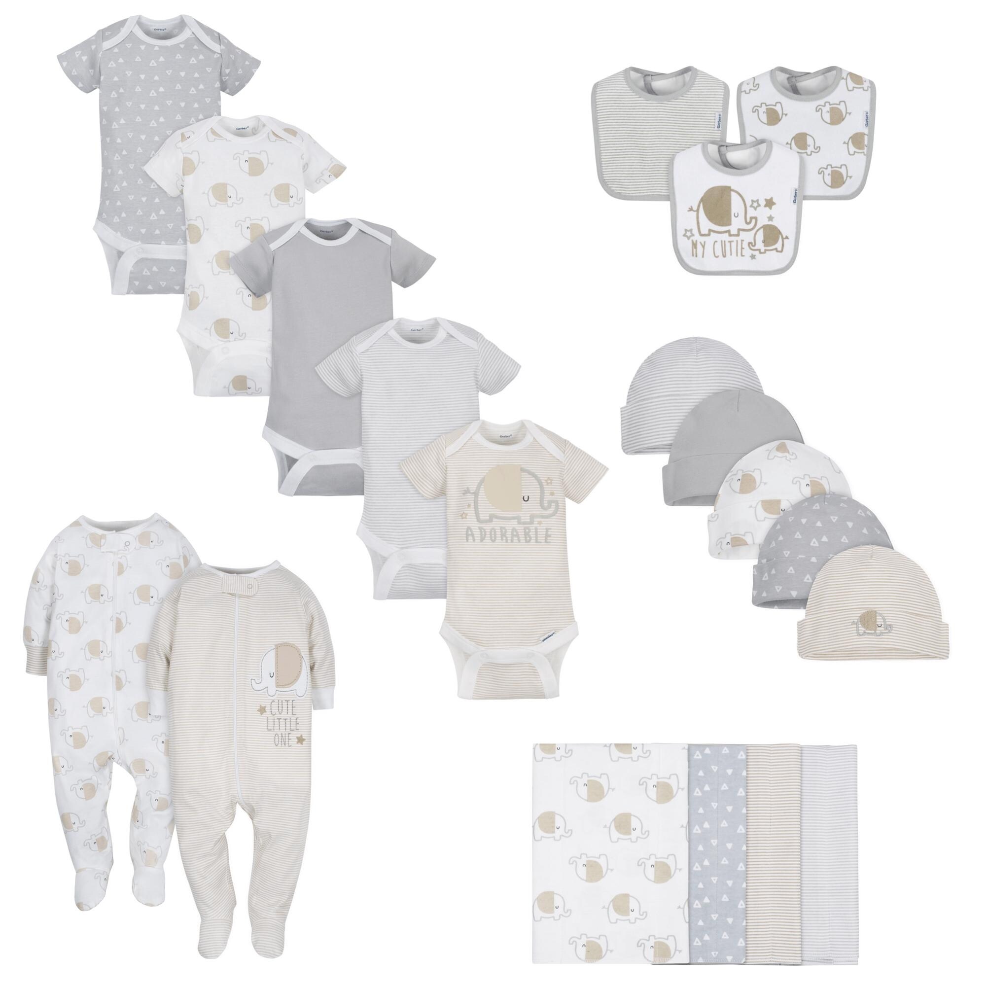 Shop Gerber Baby 19 Piece Essentials Gift Set Elephant Newborn
