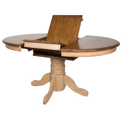 Extendable Dining Table - 42" Round to 60" Oval - Seats 6 - Butterfly Table - 60