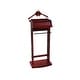 preview thumbnail 9 of 12, Proman Products Excalibur Wardrobe Wood Valet Stand with Power Extension, Large Storage Compartment, Contour Hanger, Trouser Bar Red