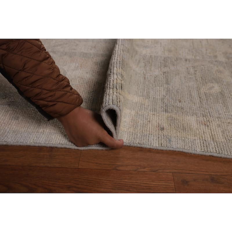 Oriental Oushak Turkish Large Area Rug Hand-Knotted Wool Carpet - 10'2"x 13'11"