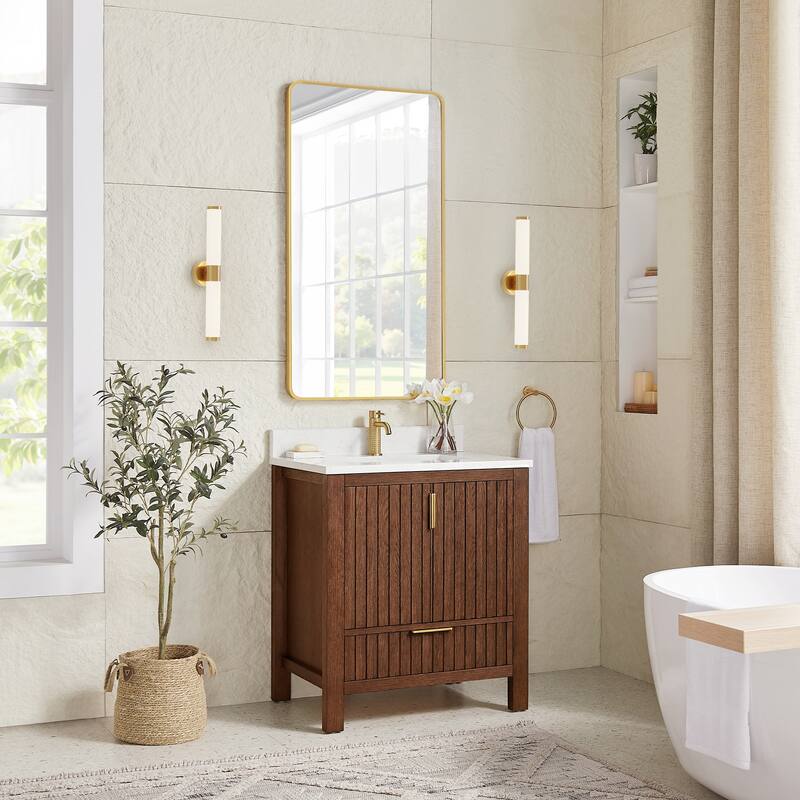 Shenzhen Bath Vanity with Composite Stone Top without Mirror