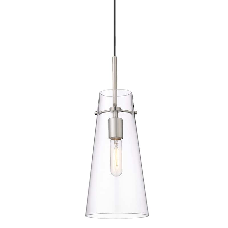Z-Lite 7508P Kira 7" Wide Mini Pendant with Shade - Brushed Nickel