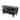 Acroma Dark Grey Upholstered Ottoman with Faux Leather