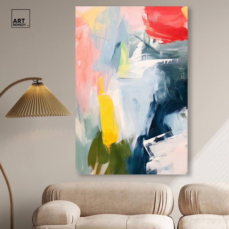 Confetti Storm Canvas by Art Remedy, Gallery Wrapped
