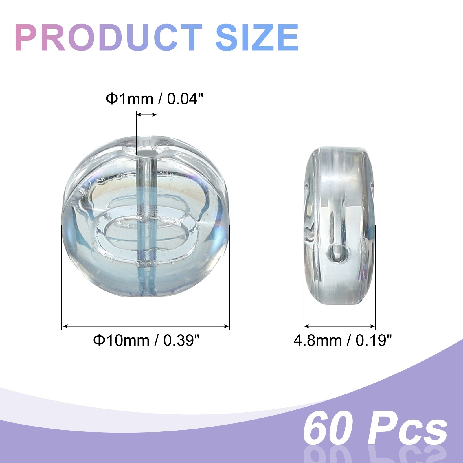 Glass Letter Beads, Flat Round Alphabet Letter Beads Initial Letter Spacer Beads for DIY Bracelet Necklace Earring Jewelry