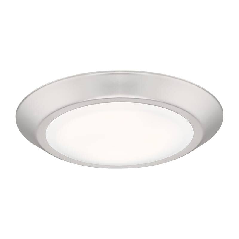 James Allan Scioto 8" Wide LED Flush Mount Ceiling Fixture - Brushed Nickel