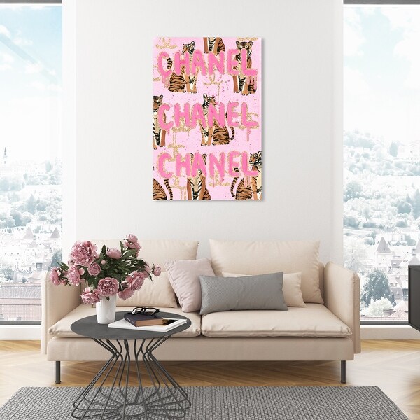Oliver Gal 'French Tigers' Fashion and Glam Wall Art Canvas