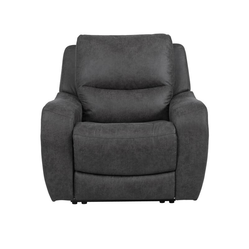Furniture of America Evelio Modern 3-Piece Oversized Power Recline Sofa Set with USB Ports