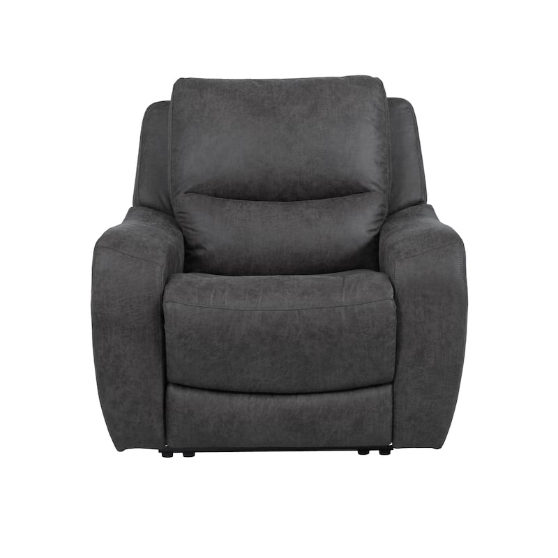 Furniture of America Evelio Modern Oversized Power Recliner with USB Ports