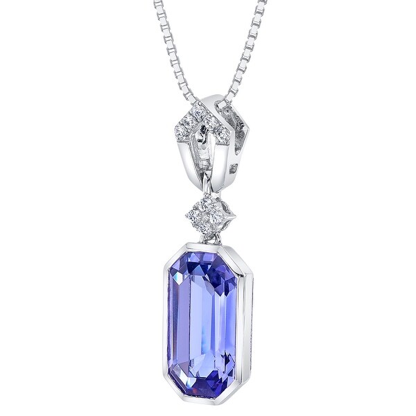 tanzanite pendant sterling silver