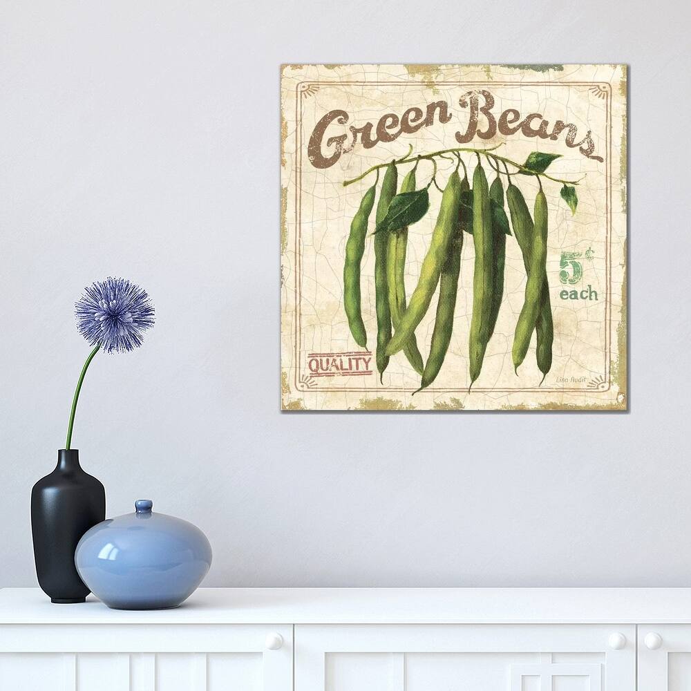 iCanvas "Green Beans (On Special II)" by Lisa Audit Canvas Print