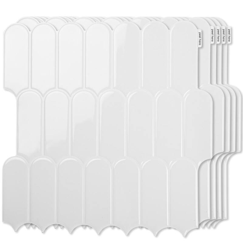 Art3d 10pcs Peel and Stick Backsplash Thickened Tiles, 12''x12'', Cover 10 Sq.Ft. - N/A