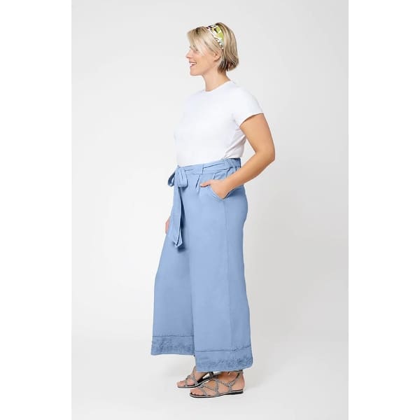 lord and taylor denim dress Lord & Taylor Women's Blue Belted Dress M Ruffle Denim Off Shoulder Belt Medium