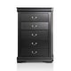 preview thumbnail 22 of 32, Furniture of America Devi Traditional Solid Wood 6-Piece Sleigh Bedroom Set