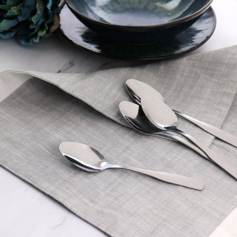 Gibson Home Classic Profile Tea Spoon 4 Piece Set - 6.25 x 1.40