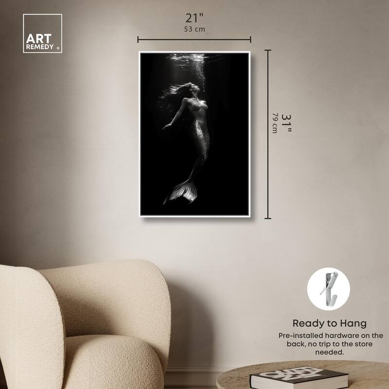Mermaid Deep Canvas by Art Remedy