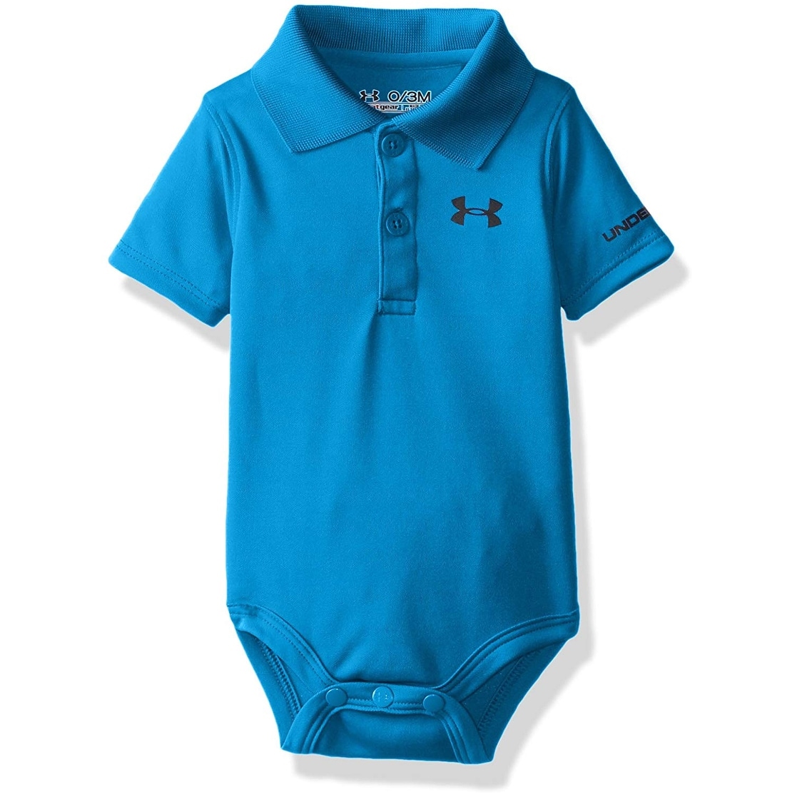 light blue under armour polo