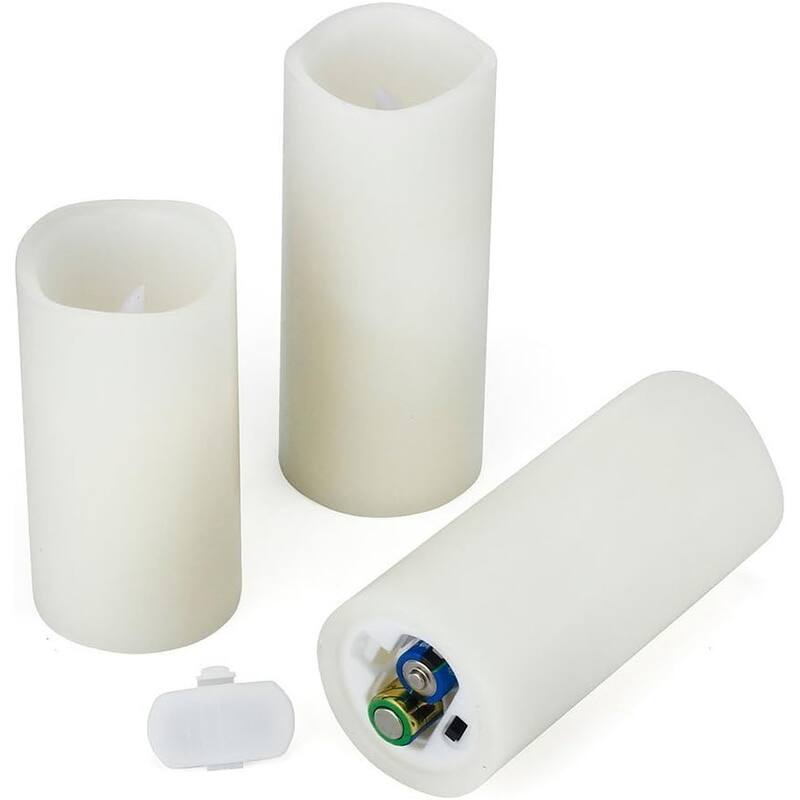 Flameless Candles Battery Operated Candle Set of 9 Bed Bath