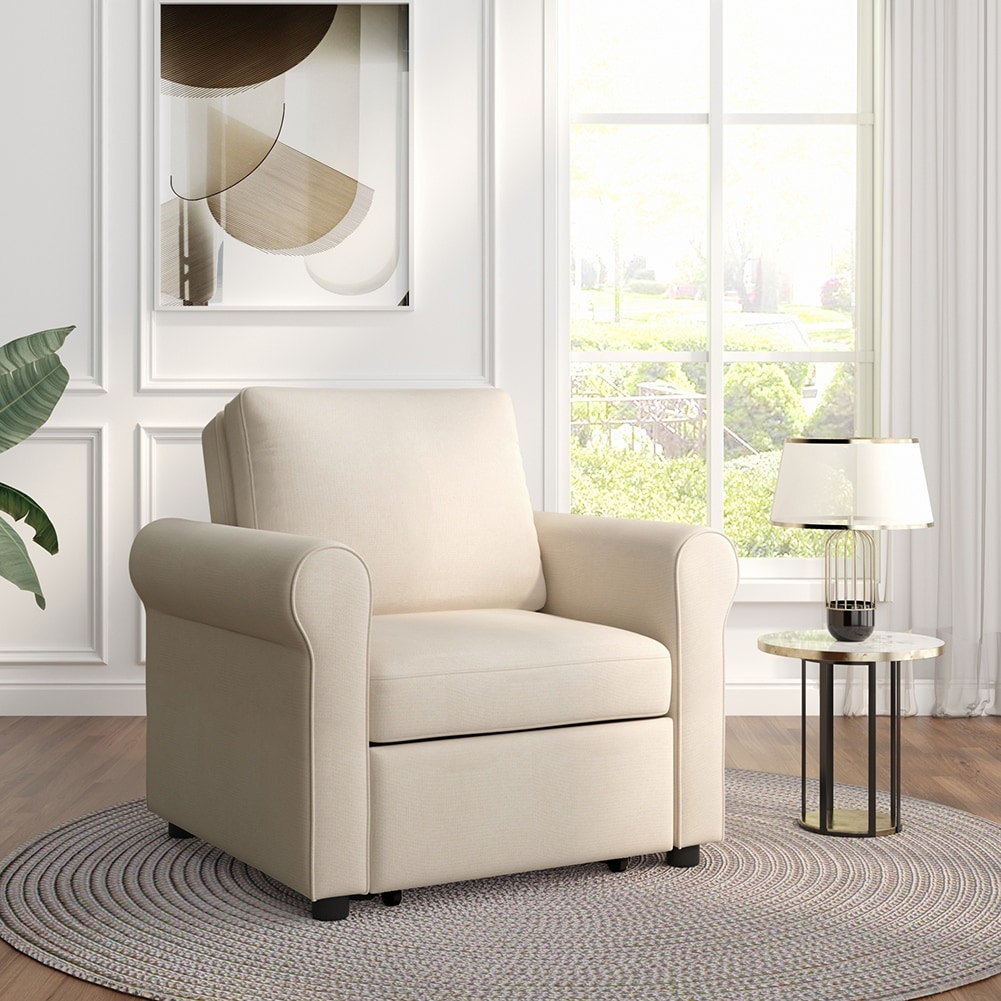3 in 1 Sofa Bed Chair Convertible Sleeper Chair Bed 3 Colors