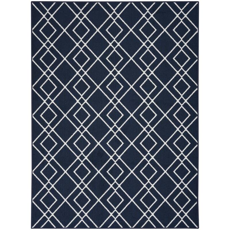Nourison Modern Lines Diamond Geometric Area Rug