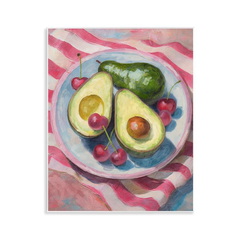 Stupell Avocado & Fruits Meal Wall Plaque Art Design By Lil' Rue - 11 x 14