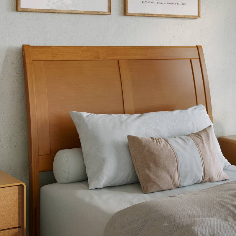 AFI Portland Solid Wood Platform Bed with Matching Footboard and Storage Drawers