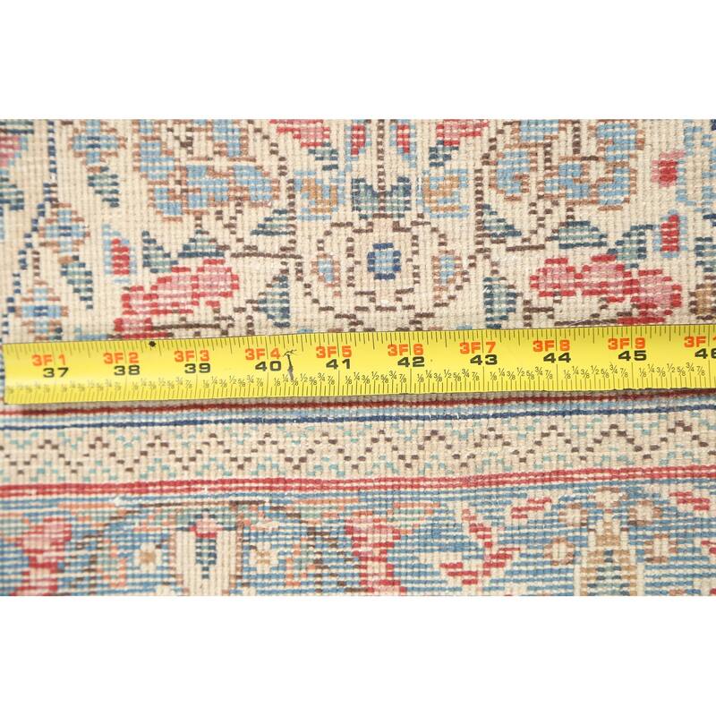 Muted Distressed Paisley Kerman Persian Area Rug Handmade Wool Carpet - 9'8" x 12'6"