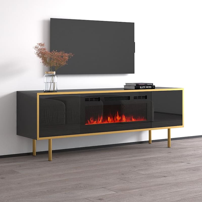 Goldie BL-EF Electric Fireplace 65" TV Stand