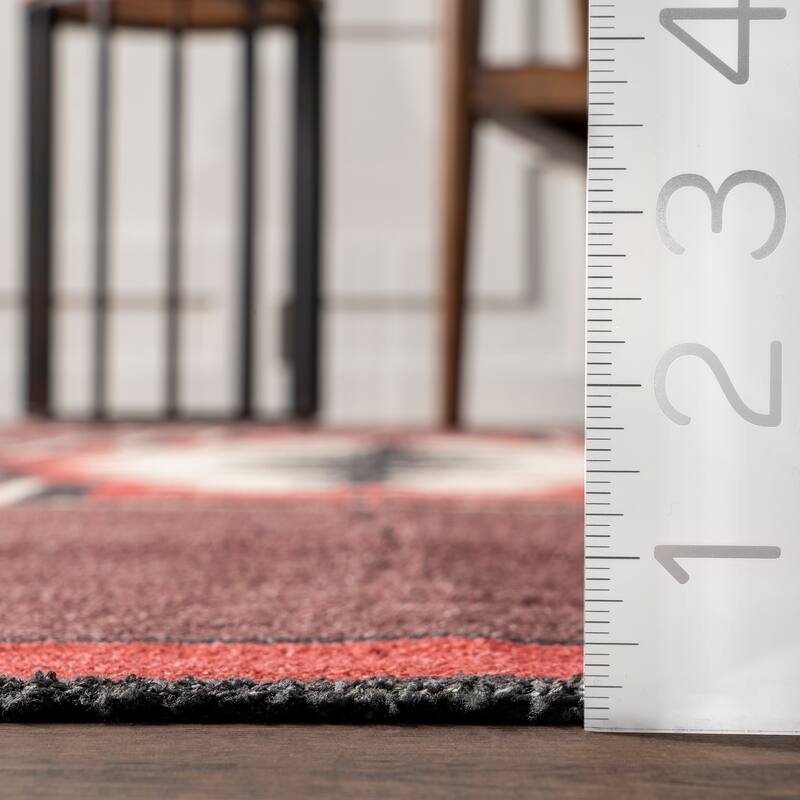 Nuloom Adrena SpinClean Bold Boho Machine Washable Area Rug