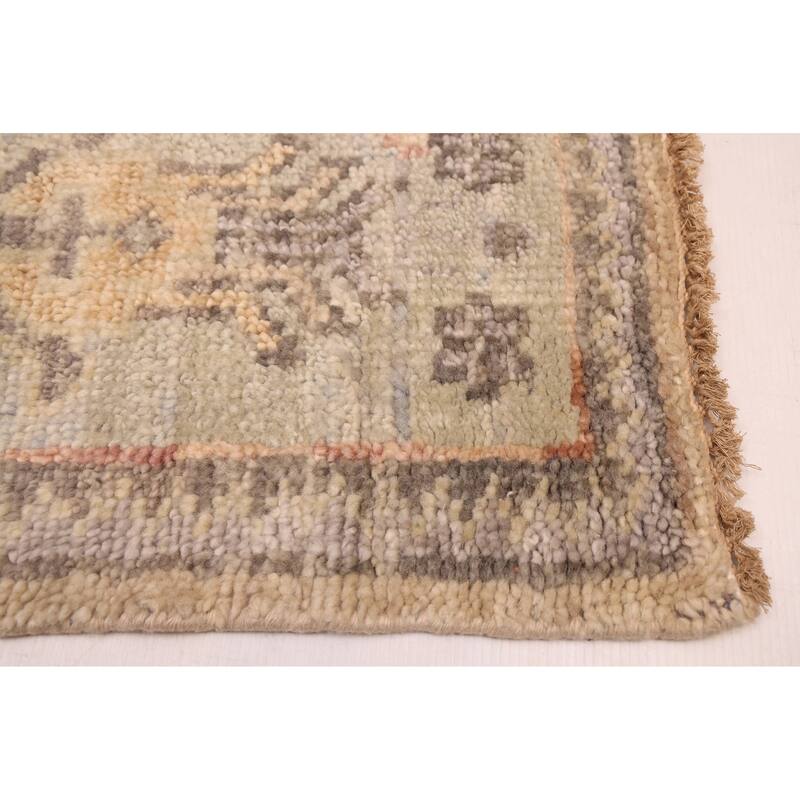 ECARPETGALLERY Hand-knotted Jules Serapi Light Khaki Wool Rug - 8'0 x 10'0