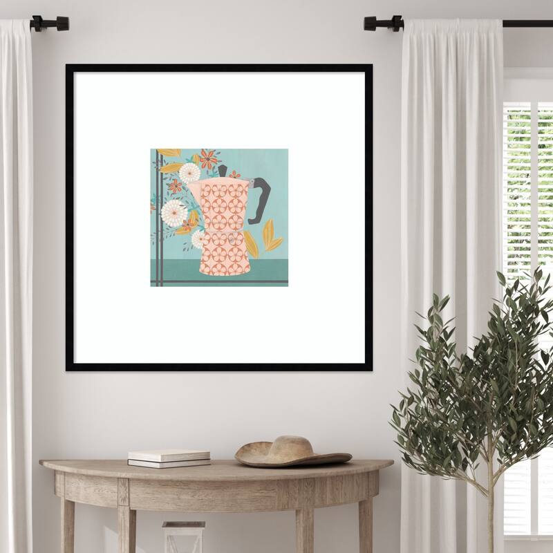 Whimsical Kitchen No. 1 by June Erica Vess Wood Framed Wall Art Print