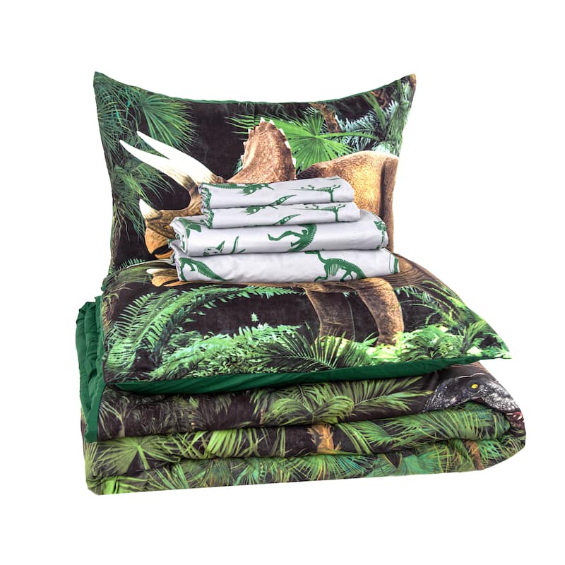 Kidz Mix Dinosaur Forest Bed In A Bag