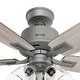 preview thumbnail 16 of 19, Hunter Gatlinburg Ceiling Fan w/ LED Light Kit, Handheld Remote - Transitional- EASY INSTALLATION