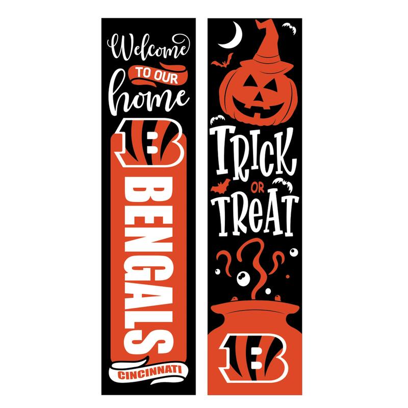47" Double Sided Seasonal Porch Leaner, Cincinnati Bengals - 47" x 11.25"