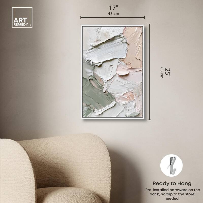 Creamy Contours I Canvas by Art Remedy