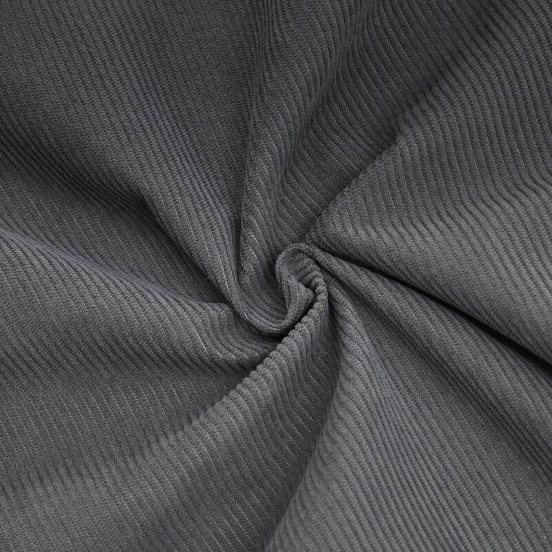 96.46" L-Shaped Corduroy Sectional Sofa, No Assembled Required