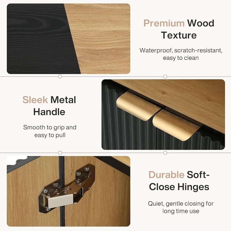 71 Inch 5 Tier Modern Tall Arch Vertical File Filing Cabinet for Home Office