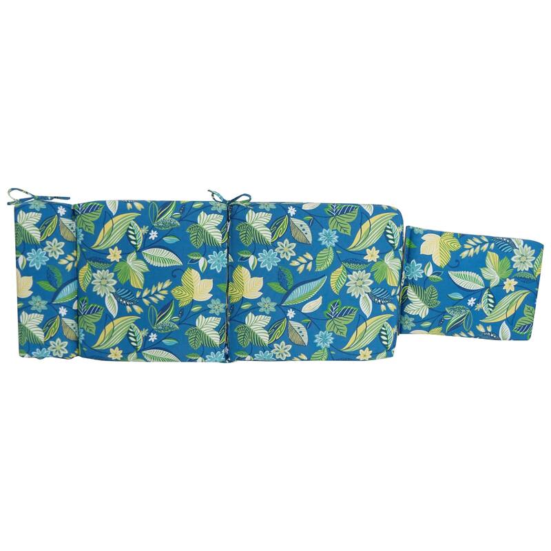Blazing Needles All-Weather Outdoor Steamer Lounger Cushion