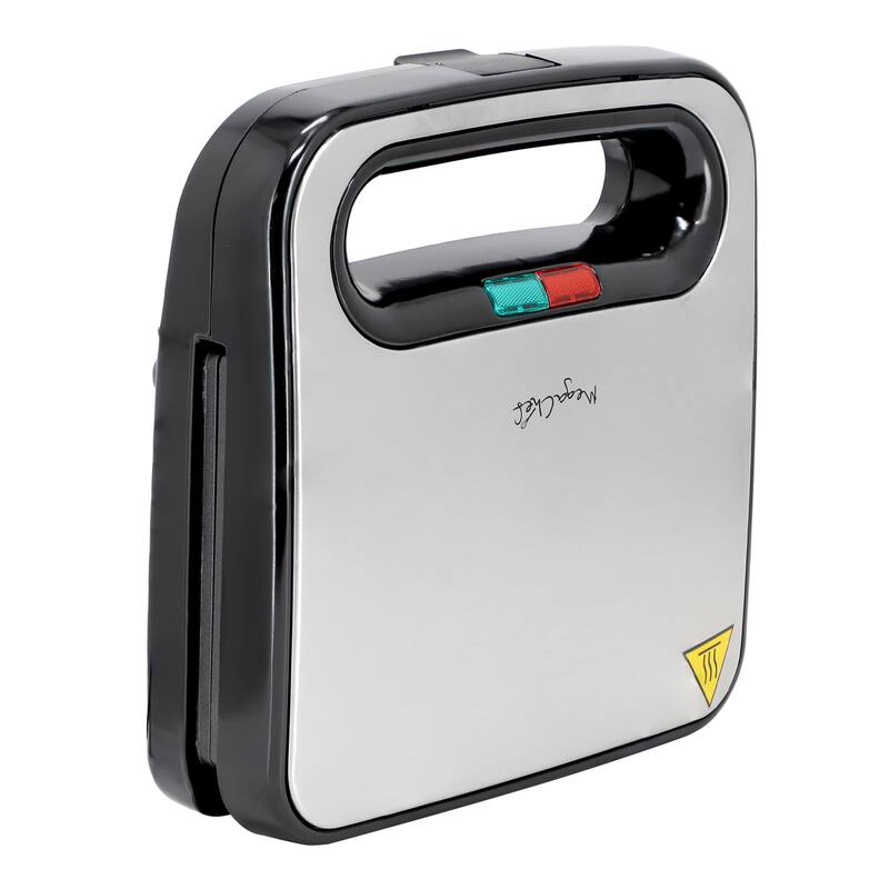 Electric Compact Non-Stick Plate Cool-Touch Handle Indicator Lights Sandwich Maker