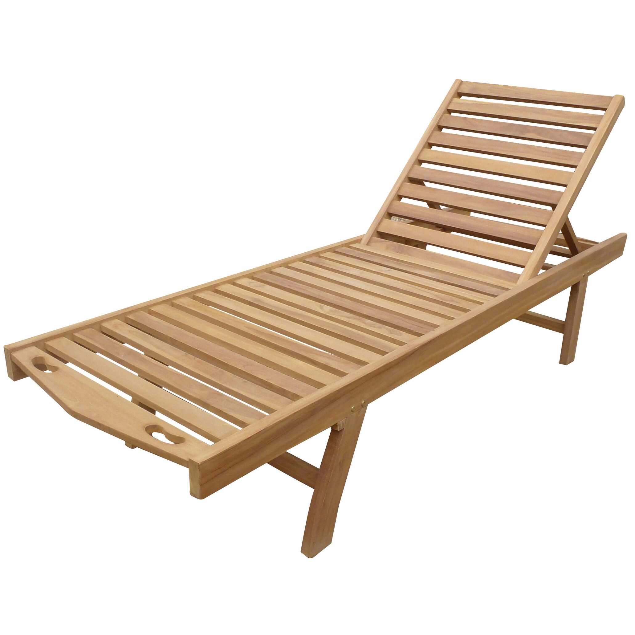 Shop Seven Seas Teak Key West Outdoor Teak Wood Patio Pool Lounger Overstock 31292318