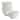 6 Piece Embossed Arch Stoneware Cereal Bowl Set in White