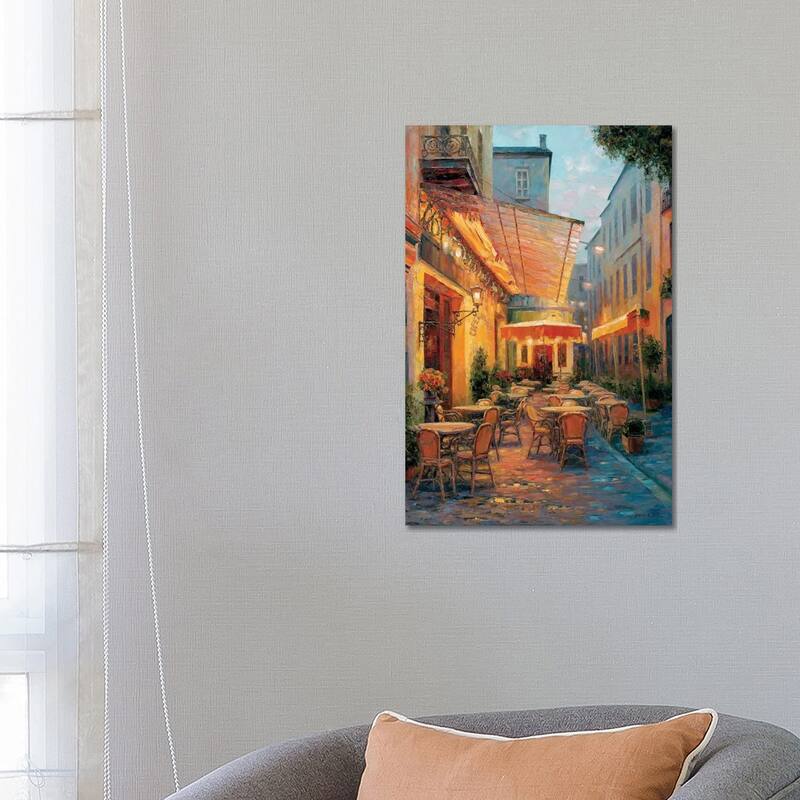 iCanvas "Cafe Van Gogh 2008, Arles France" by Haixia Liu Canvas Print