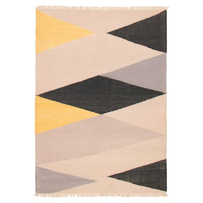 Ankara FW Beige Kilim 5'4" x 7'6" - 5'4 x 7'6