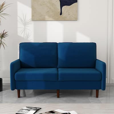 56.88" Modern Couch Velvet Loveseat Sofa for Living Room Furniture